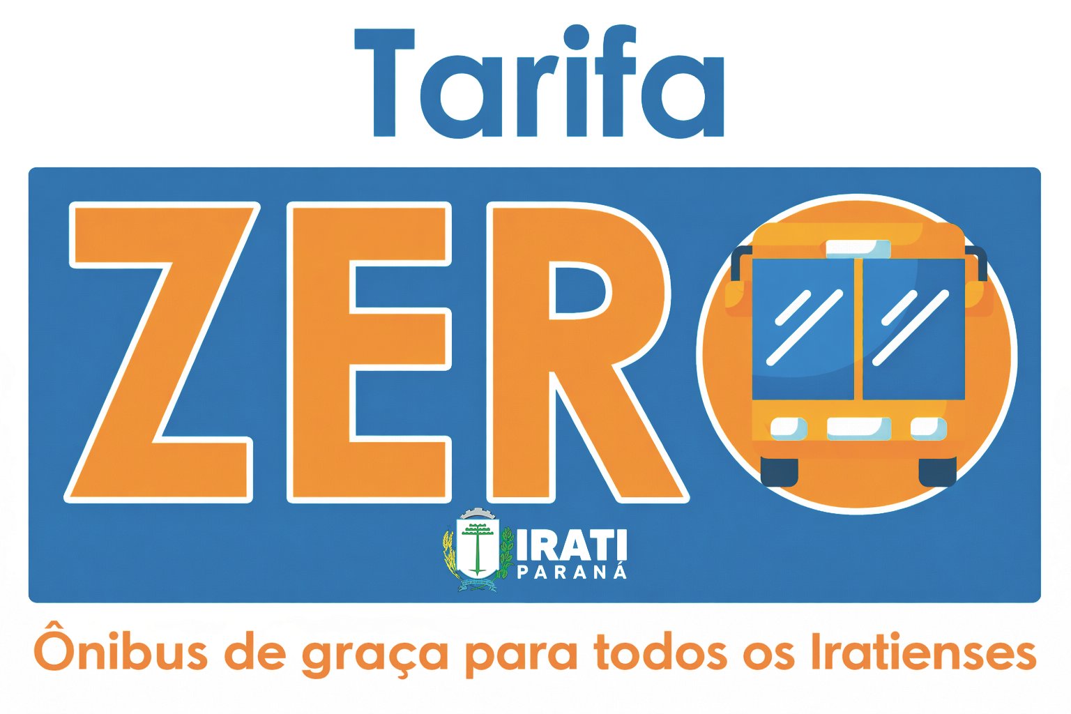 Tarifa Zero Irati, ônibus de graça para todos os iratienses